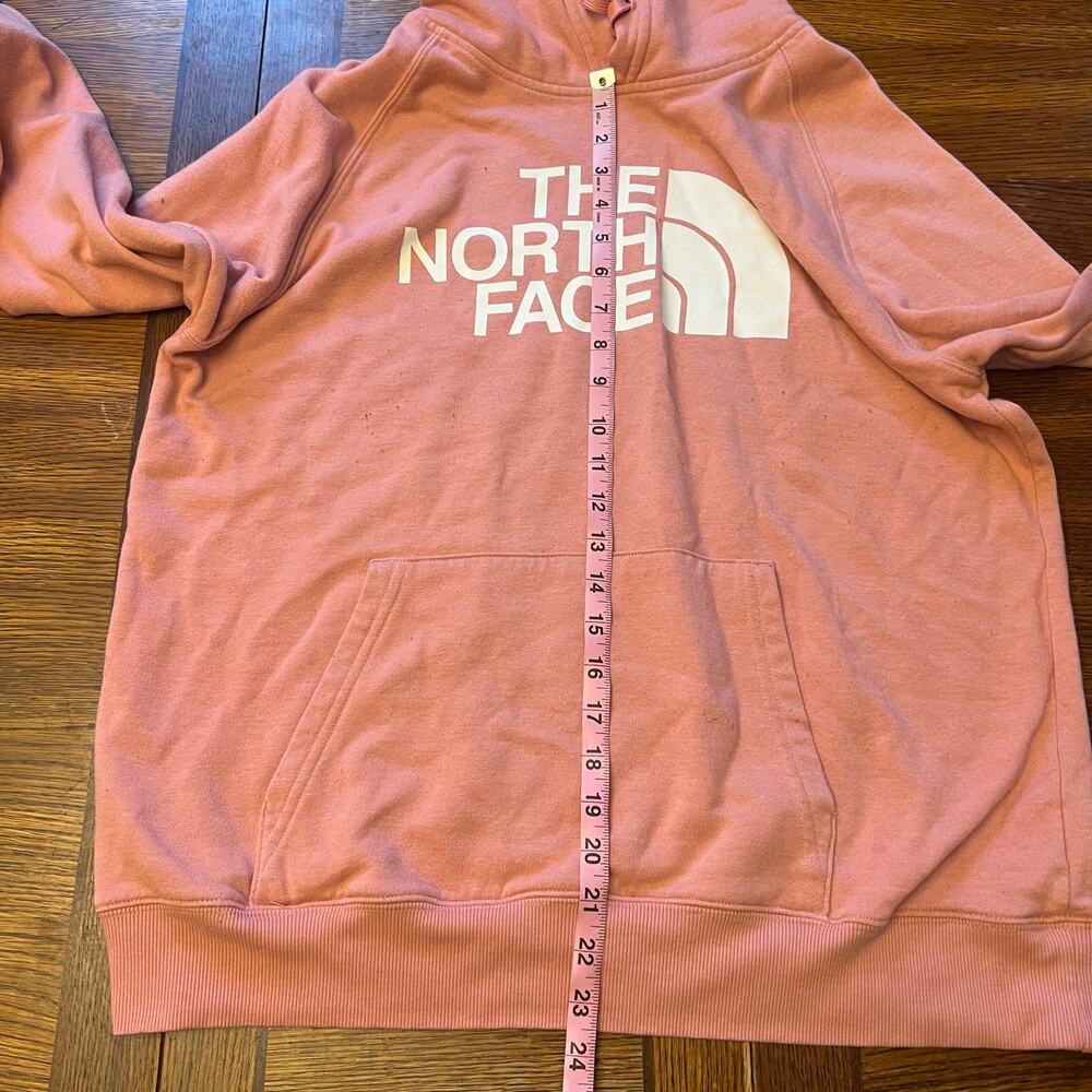 THE NORTH FACE Peach Pink Women’s Large Hoodie Pullover Sweatshirt - Picture 6 of 10